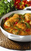 Frango com quiabo
